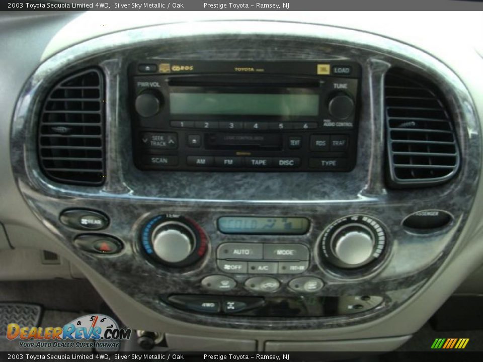 2003 Toyota Sequoia Limited 4WD Silver Sky Metallic / Oak Photo #11