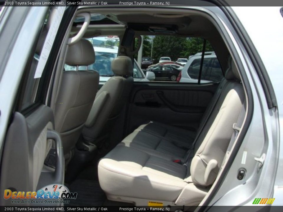 2003 Toyota Sequoia Limited 4WD Silver Sky Metallic / Oak Photo #13