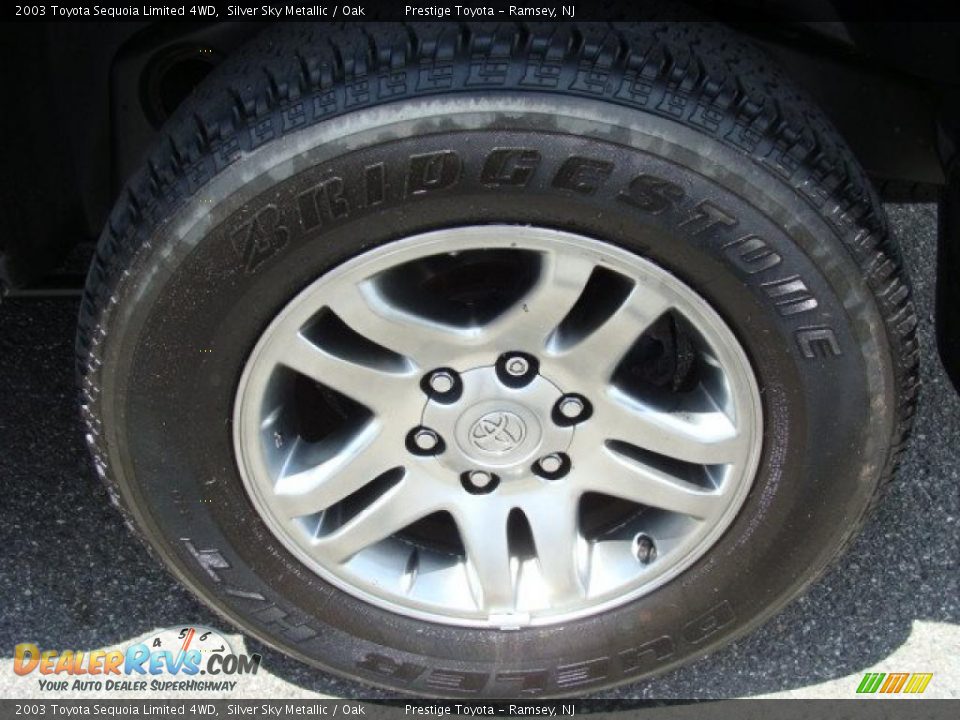 2003 Toyota Sequoia Limited 4WD Silver Sky Metallic / Oak Photo #14