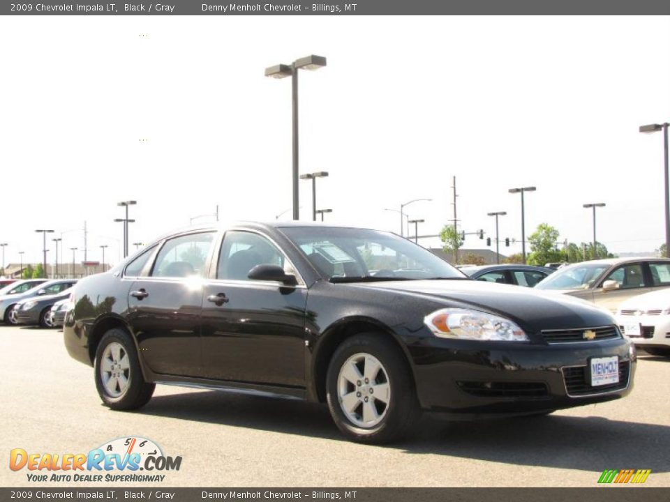 2009 Chevrolet Impala LT Black / Gray Photo #2