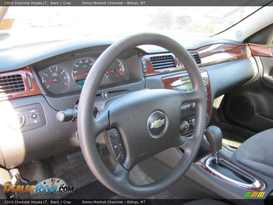 2009 Chevrolet Impala LT Black / Gray Photo #6