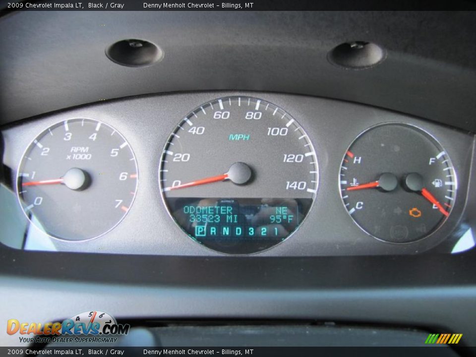 2009 Chevrolet Impala LT Black / Gray Photo #8