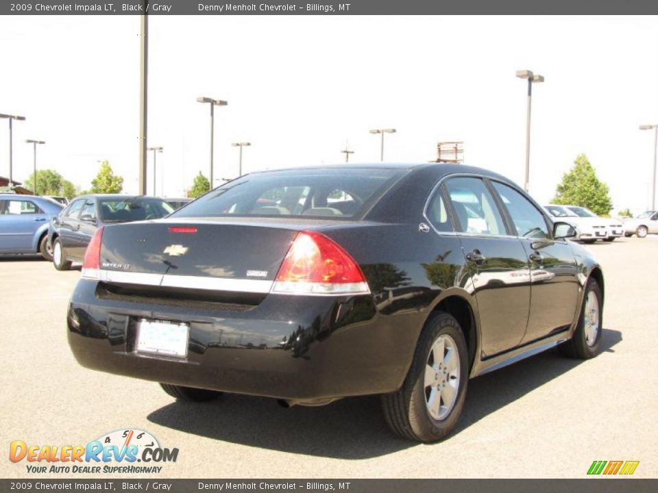 2009 Chevrolet Impala LT Black / Gray Photo #11