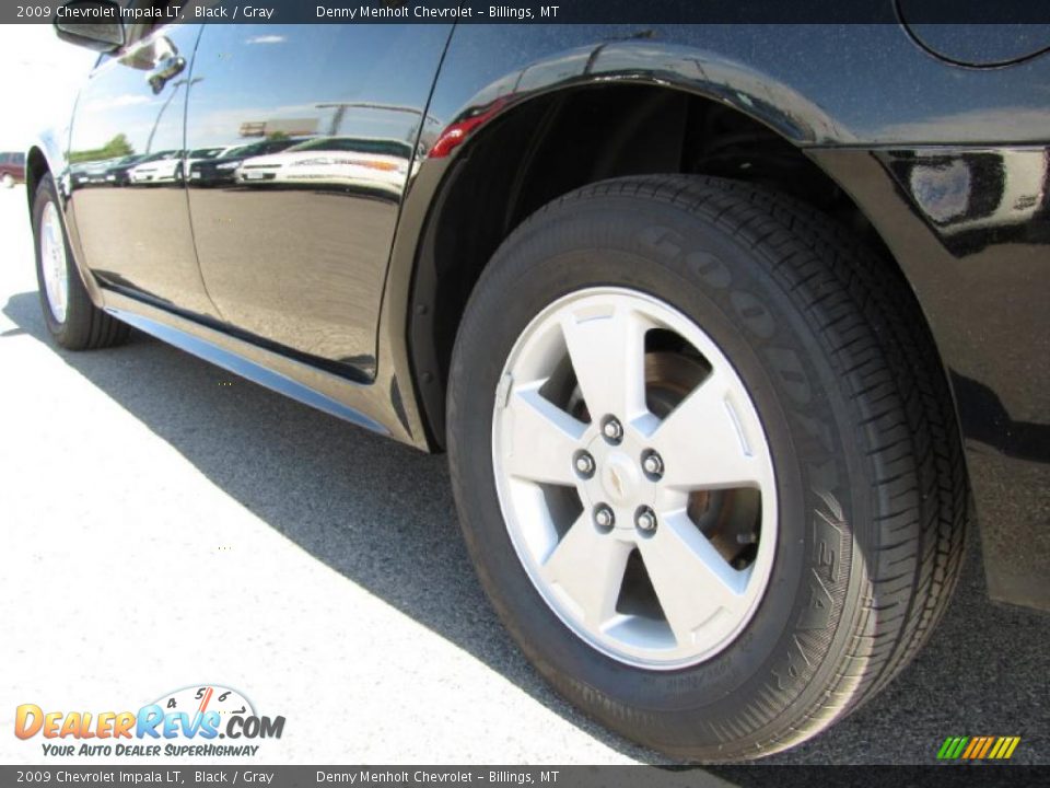 2009 Chevrolet Impala LT Black / Gray Photo #12
