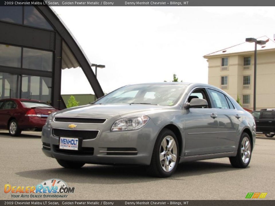 2009 Chevrolet Malibu LT Sedan Golden Pewter Metallic / Ebony Photo #2