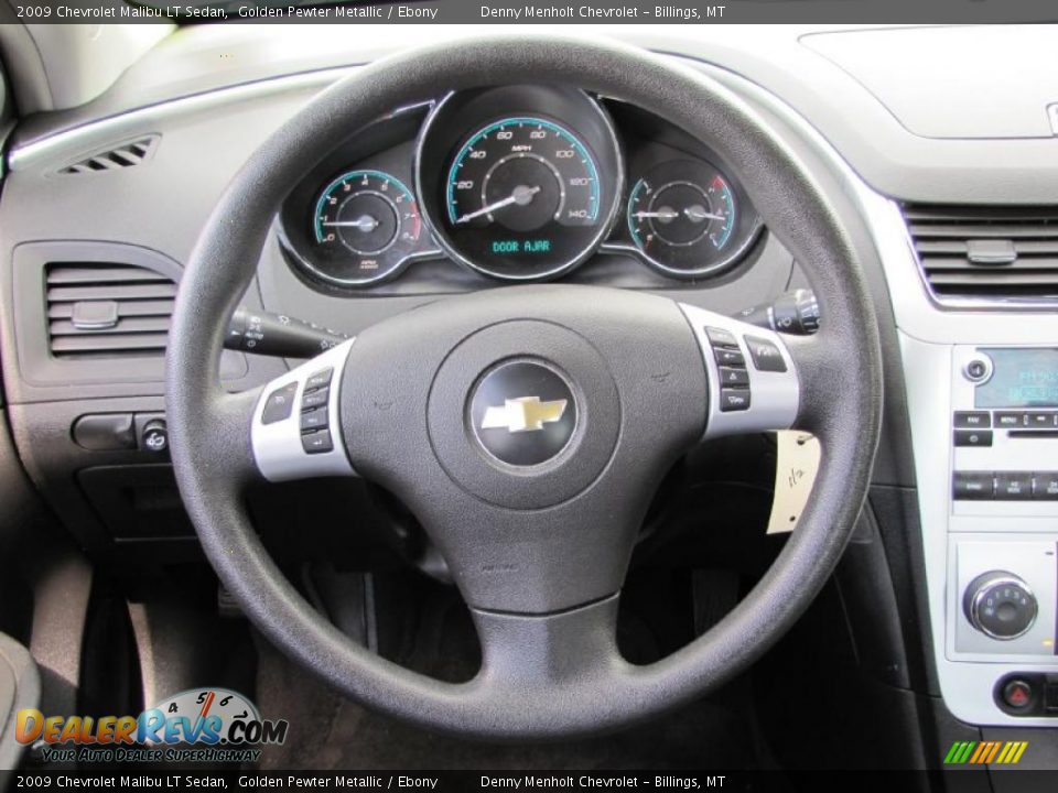 2009 Chevrolet Malibu LT Sedan Golden Pewter Metallic / Ebony Photo #9