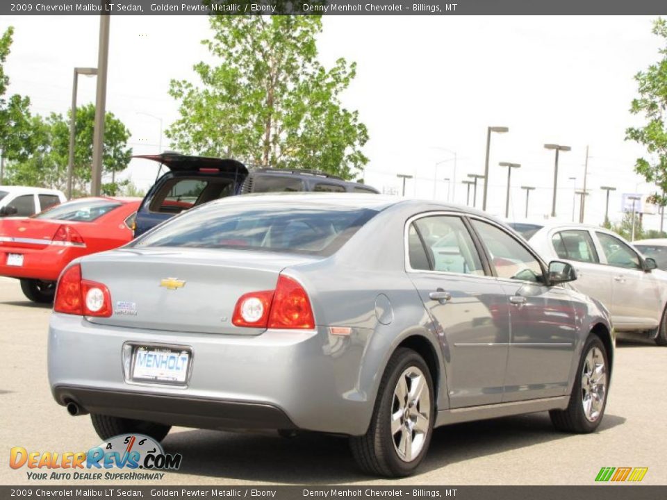 2009 Chevrolet Malibu LT Sedan Golden Pewter Metallic / Ebony Photo #14