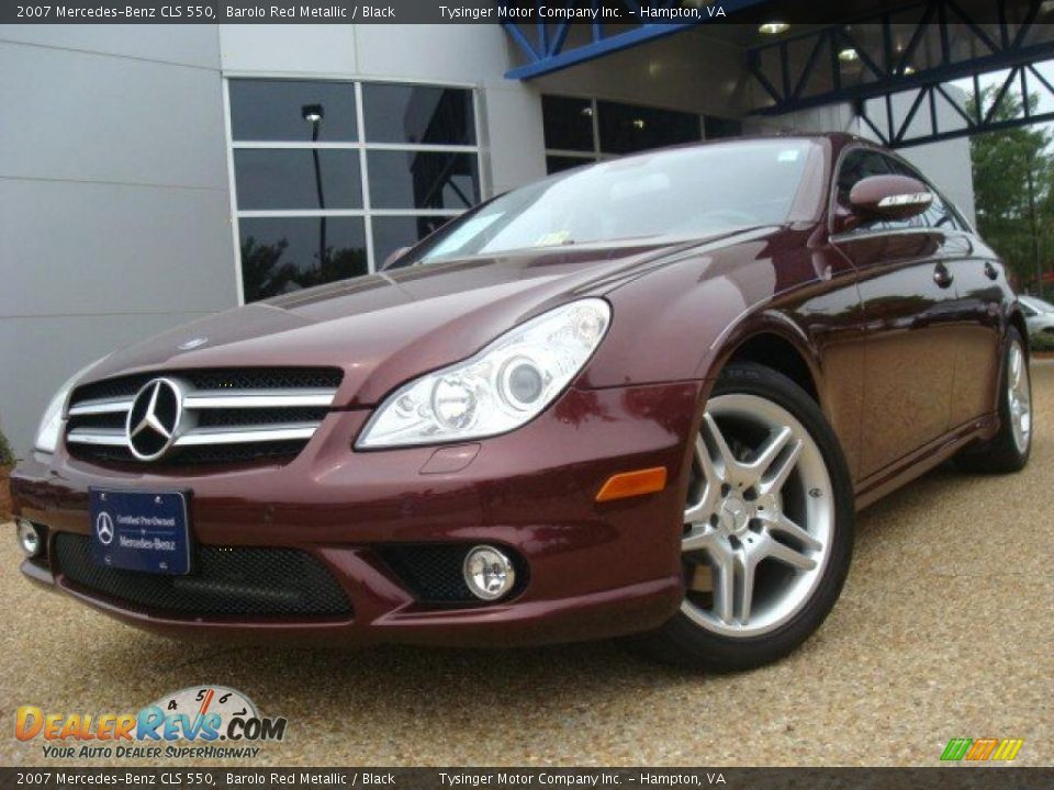 2007 Mercedes-Benz CLS 550 Barolo Red Metallic / Black Photo #1