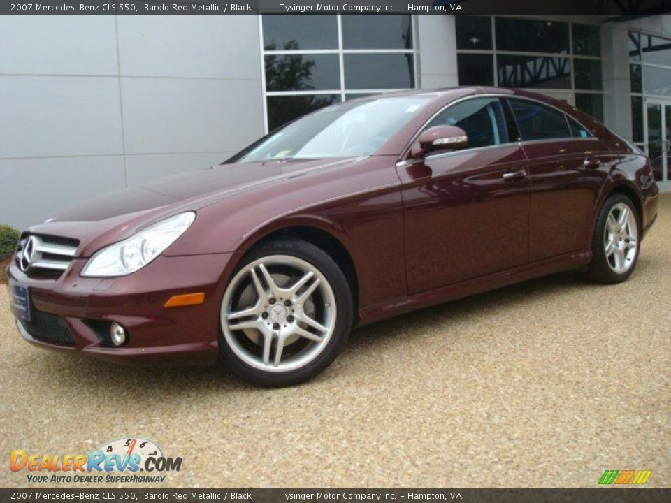 2007 Mercedes-Benz CLS 550 Barolo Red Metallic / Black Photo #2