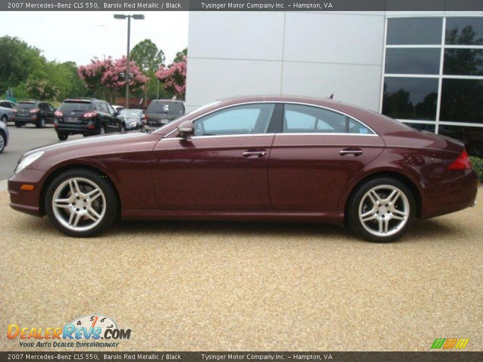 2007 Mercedes-Benz CLS 550 Barolo Red Metallic / Black Photo #3