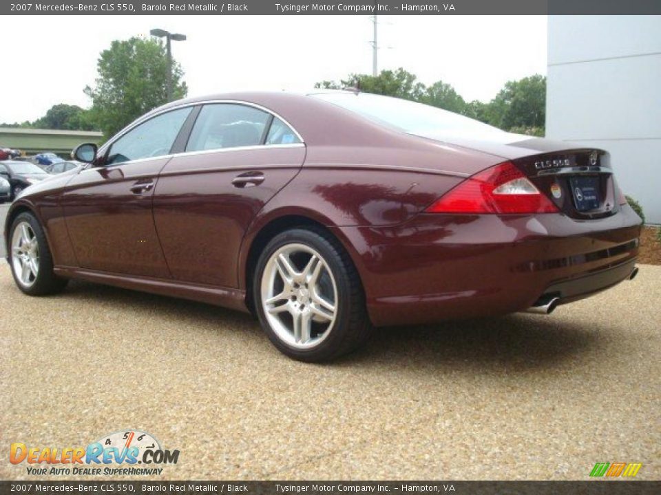 2007 Mercedes-Benz CLS 550 Barolo Red Metallic / Black Photo #4