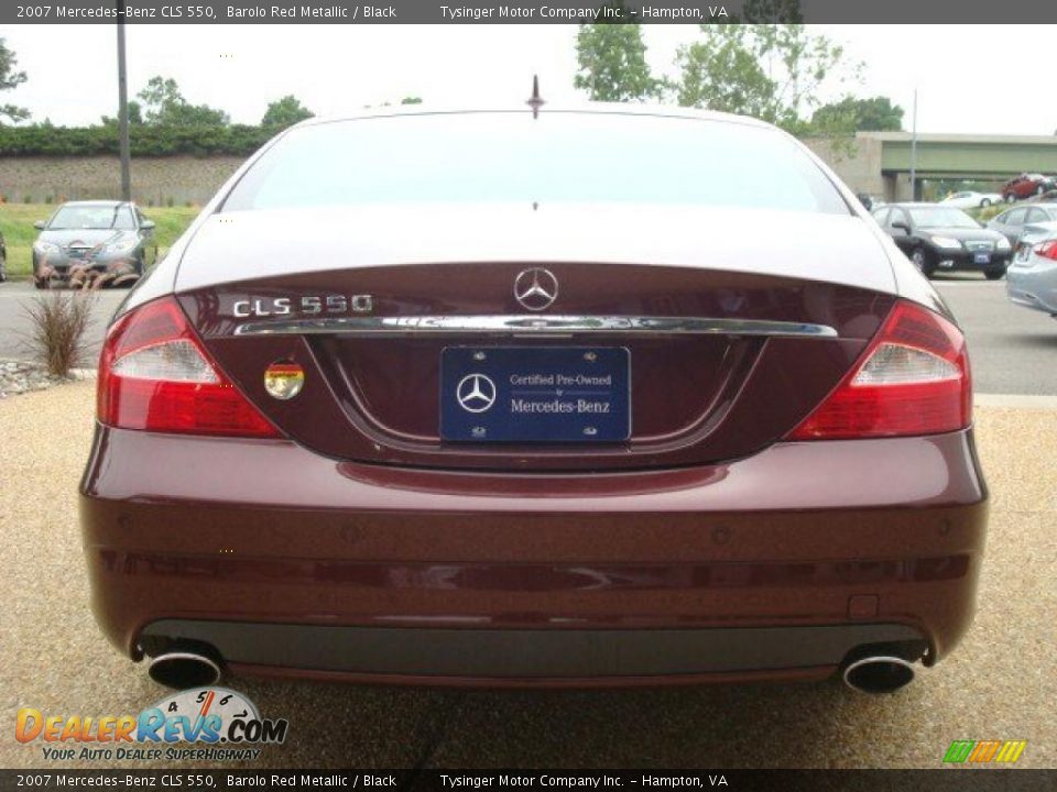 2007 Mercedes-Benz CLS 550 Barolo Red Metallic / Black Photo #5