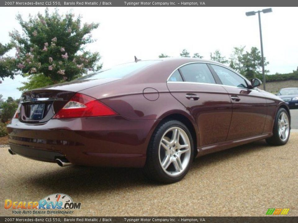 2007 Mercedes-Benz CLS 550 Barolo Red Metallic / Black Photo #6