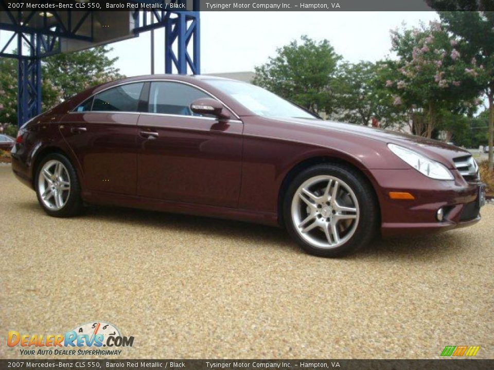 2007 Mercedes-Benz CLS 550 Barolo Red Metallic / Black Photo #7