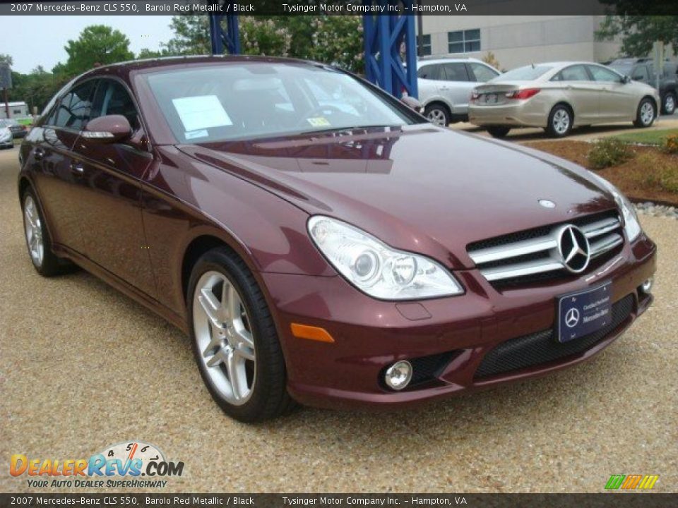 2007 Mercedes-Benz CLS 550 Barolo Red Metallic / Black Photo #8