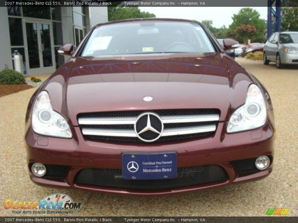 2007 Mercedes-Benz CLS 550 Barolo Red Metallic / Black Photo #9