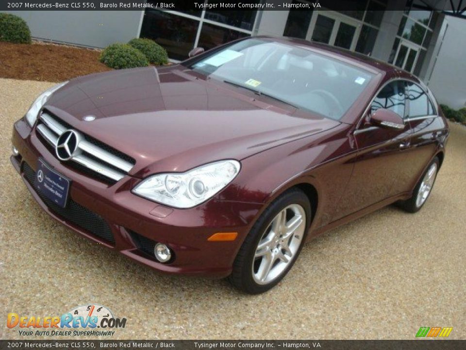 2007 Mercedes-Benz CLS 550 Barolo Red Metallic / Black Photo #10