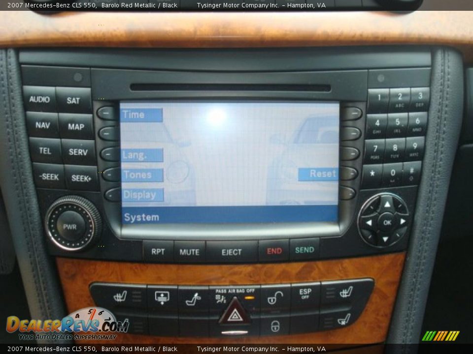 2007 Mercedes-Benz CLS 550 Barolo Red Metallic / Black Photo #21