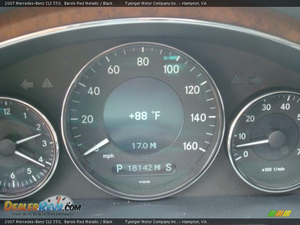2007 Mercedes-Benz CLS 550 Barolo Red Metallic / Black Photo #28