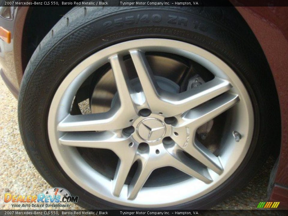 2007 Mercedes-Benz CLS 550 Barolo Red Metallic / Black Photo #29