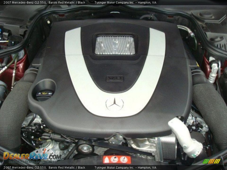 2007 Mercedes-Benz CLS 550 Barolo Red Metallic / Black Photo #31
