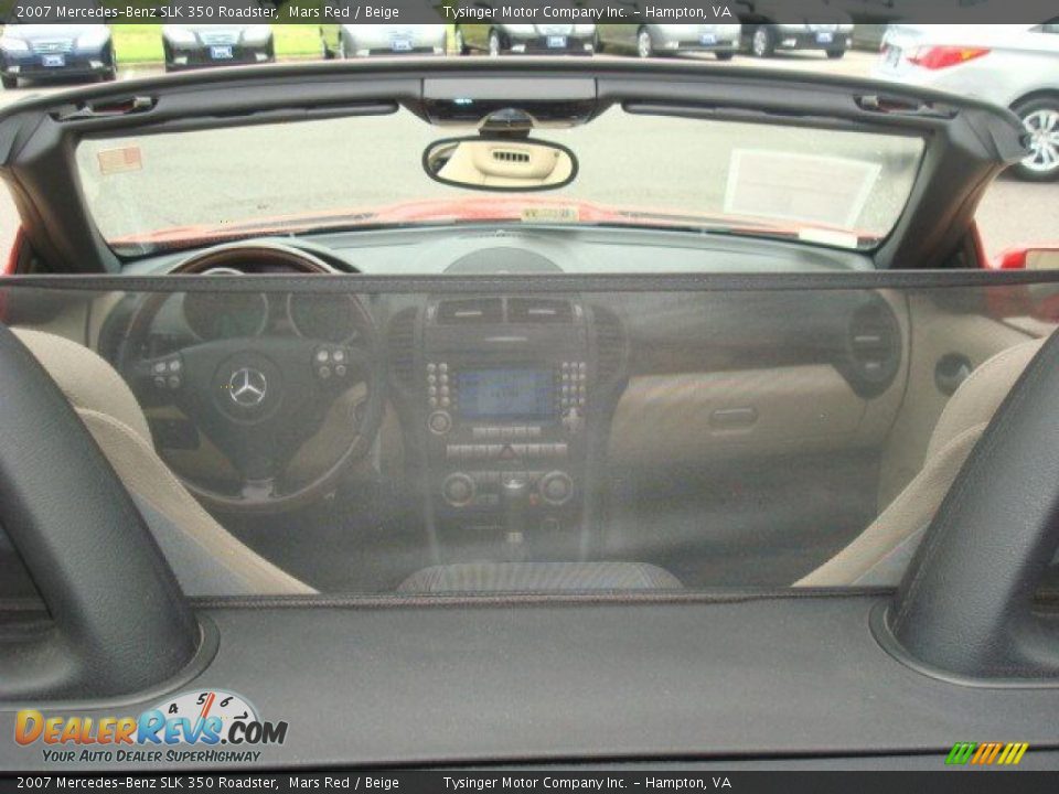 2007 Mercedes-Benz SLK 350 Roadster Mars Red / Beige Photo #13