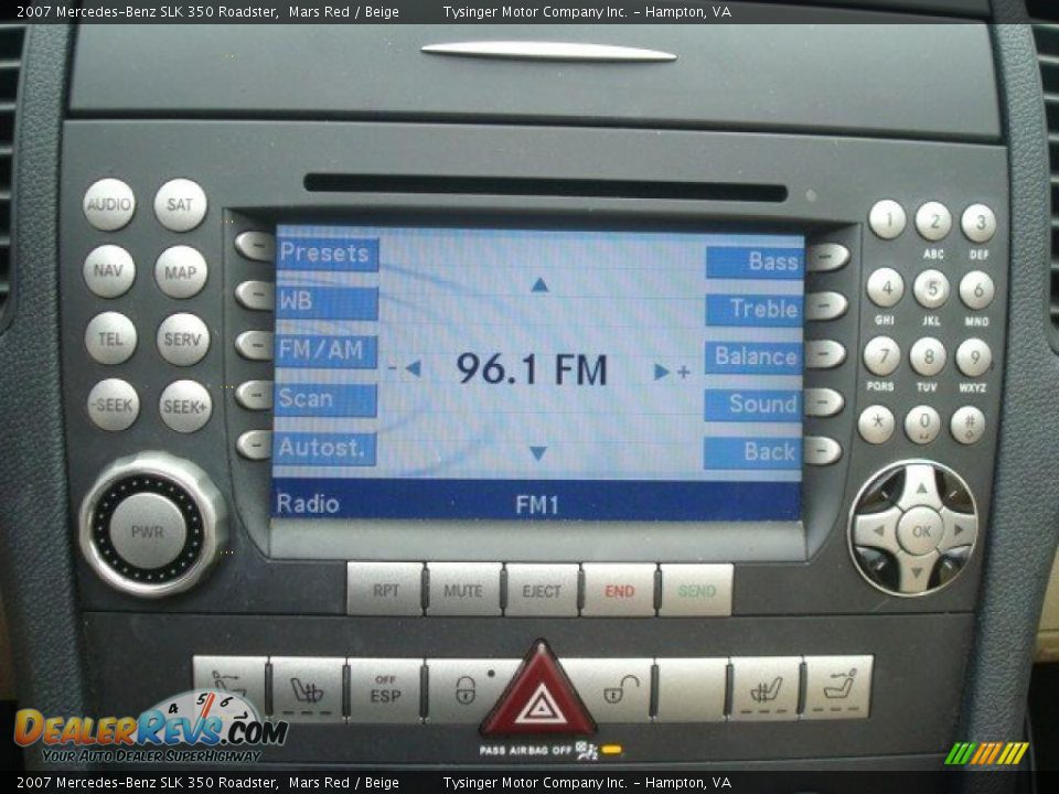 2007 Mercedes-Benz SLK 350 Roadster Mars Red / Beige Photo #16