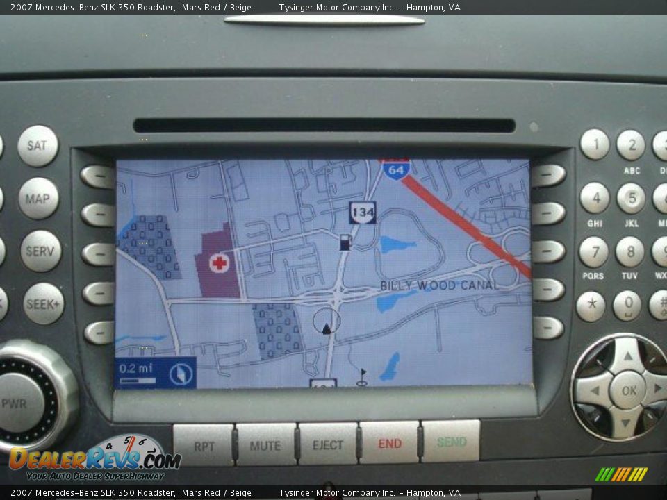 2007 Mercedes-Benz SLK 350 Roadster Mars Red / Beige Photo #17