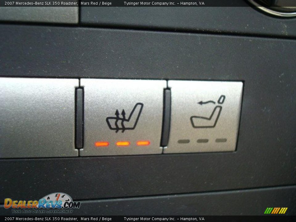 2007 Mercedes-Benz SLK 350 Roadster Mars Red / Beige Photo #18