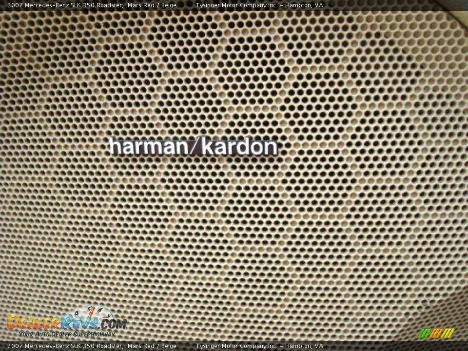 2007 Mercedes-Benz SLK 350 Roadster Mars Red / Beige Photo #22