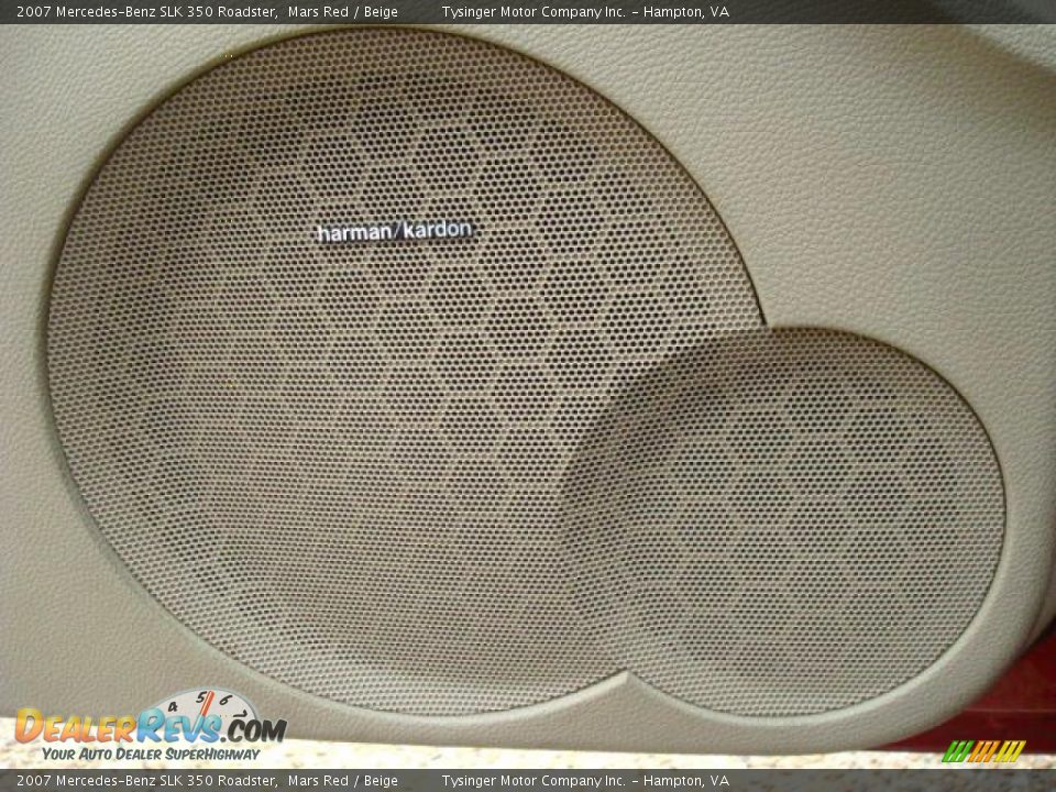 2007 Mercedes-Benz SLK 350 Roadster Mars Red / Beige Photo #23