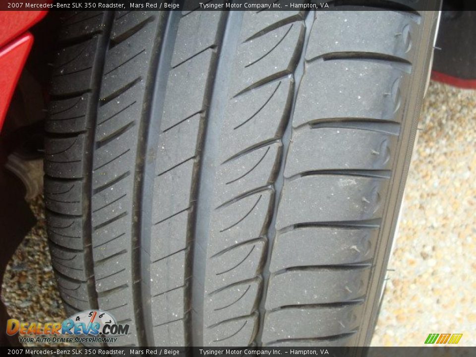2007 Mercedes-Benz SLK 350 Roadster Mars Red / Beige Photo #25