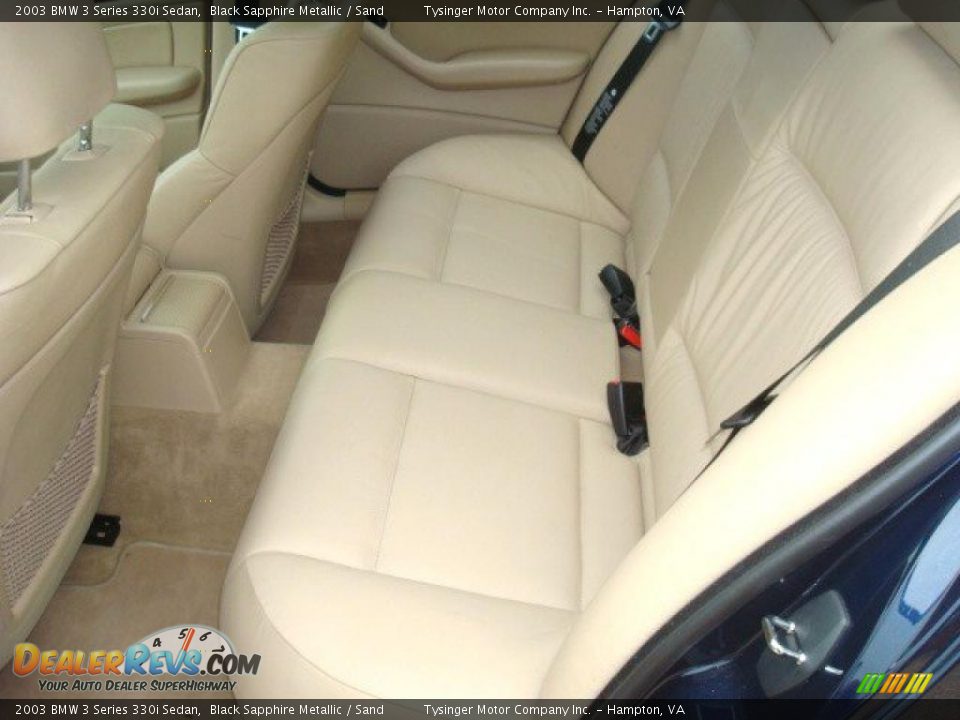 2003 BMW 3 Series 330i Sedan Black Sapphire Metallic / Sand Photo #10