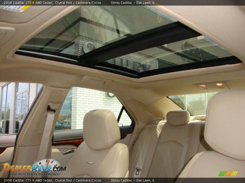 2008 Cadillac CTS 4 AWD Sedan Crystal Red / Cashmere/Cocoa Photo #10