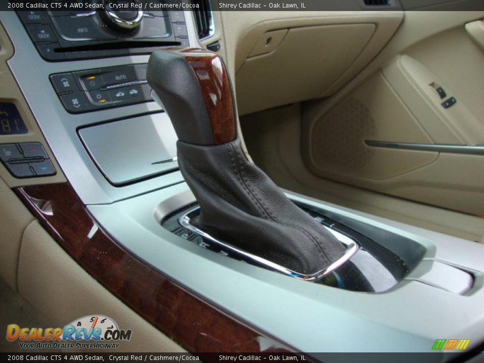 2008 Cadillac CTS 4 AWD Sedan Crystal Red / Cashmere/Cocoa Photo #17