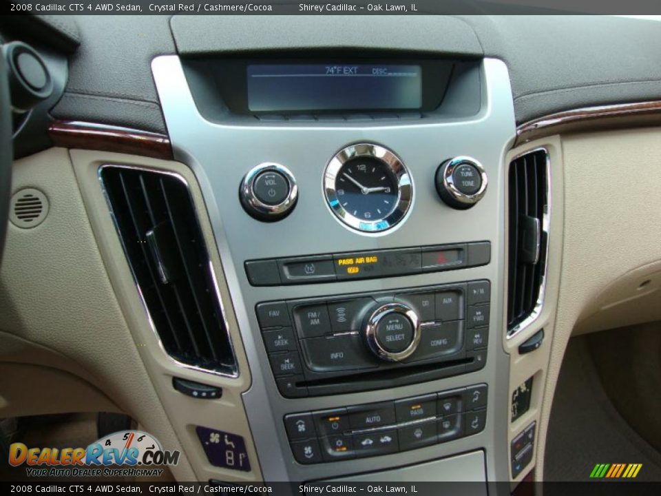 2008 Cadillac CTS 4 AWD Sedan Crystal Red / Cashmere/Cocoa Photo #18