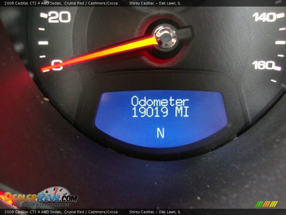 2008 Cadillac CTS 4 AWD Sedan Crystal Red / Cashmere/Cocoa Photo #20