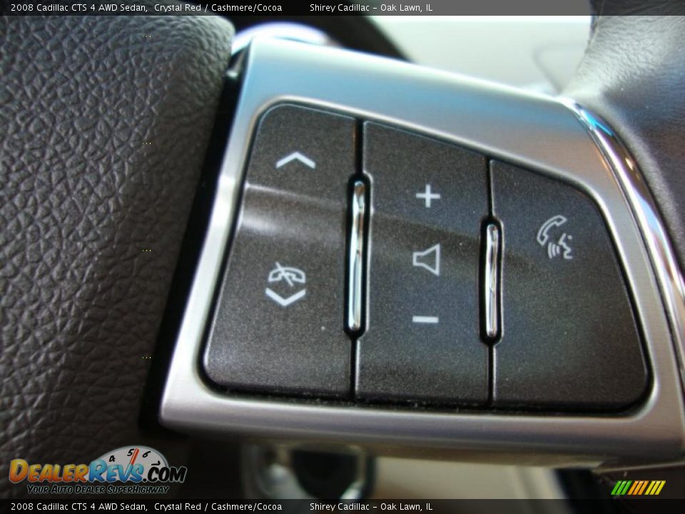 2008 Cadillac CTS 4 AWD Sedan Crystal Red / Cashmere/Cocoa Photo #21