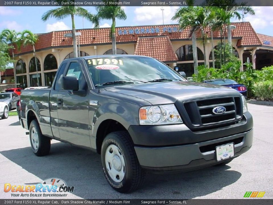 2007 Ford F150 XL Regular Cab Dark Shadow Grey Metallic / Medium Flint Photo #1