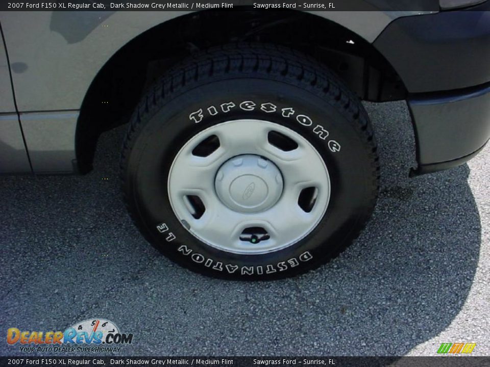 2007 Ford F150 XL Regular Cab Dark Shadow Grey Metallic / Medium Flint Photo #3