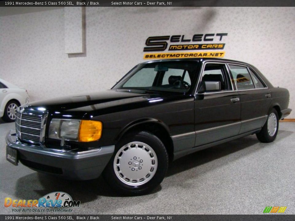 1991 Mercedes-Benz S Class 560 SEL Black / Black Photo #1