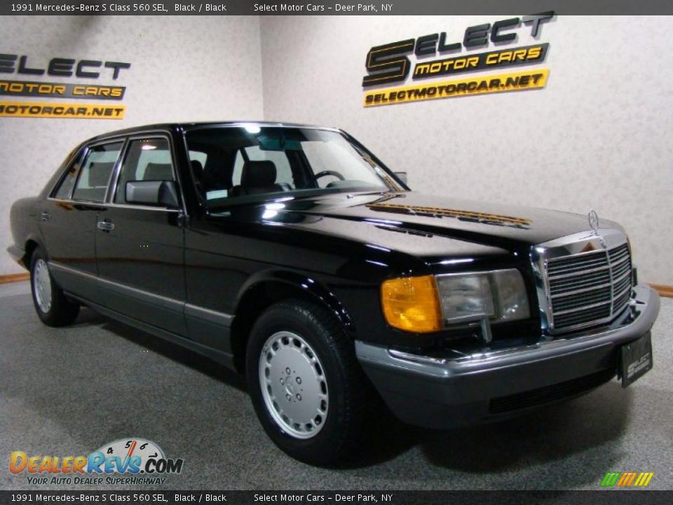 1991 Mercedes-Benz S Class 560 SEL Black / Black Photo #3