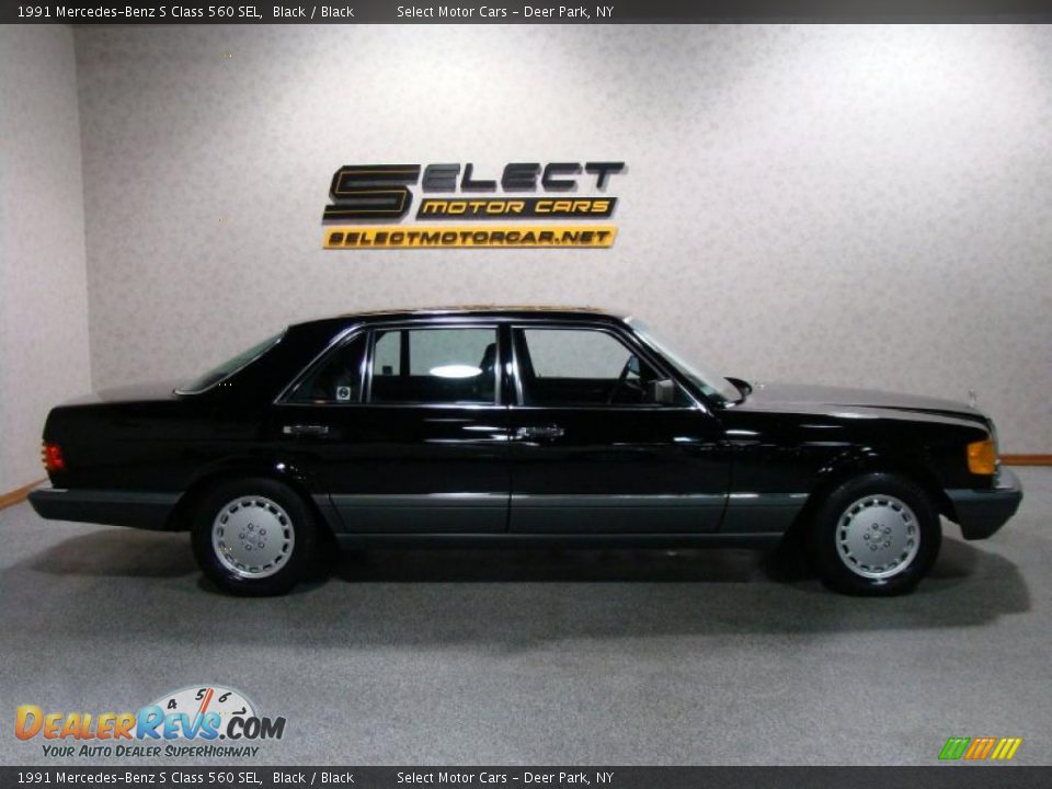 1991 Mercedes-Benz S Class 560 SEL Black / Black Photo #4