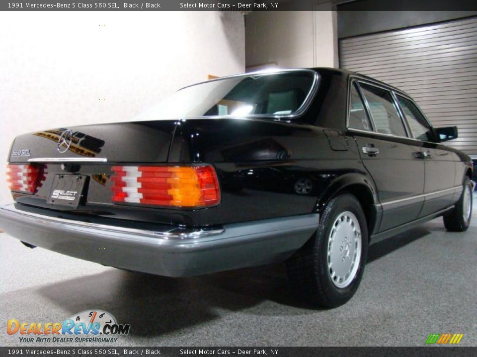 1991 Mercedes-Benz S Class 560 SEL Black / Black Photo #5