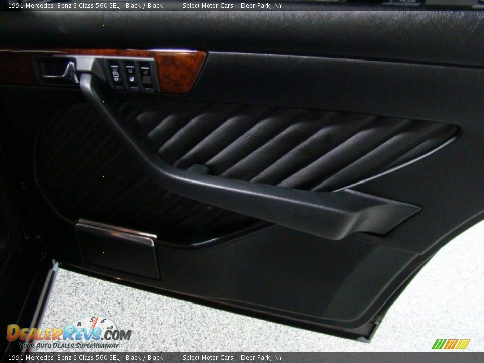 1991 Mercedes-Benz S Class 560 SEL Black / Black Photo #14