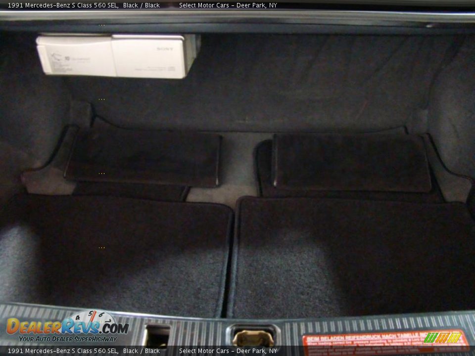 1991 Mercedes-Benz S Class 560 SEL Black / Black Photo #21