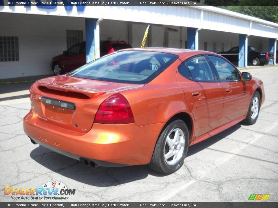 2004 Pontiac Grand Prix GT Sedan Fusion Orange Metallic / Dark Pewter Photo #2