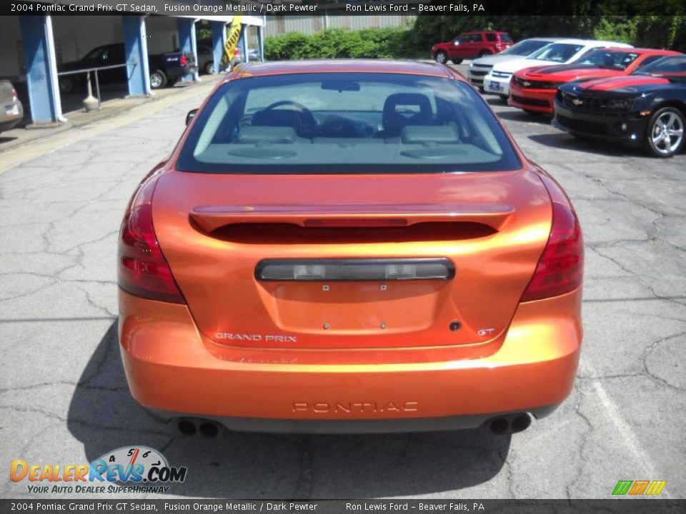 2004 Pontiac Grand Prix GT Sedan Fusion Orange Metallic / Dark Pewter Photo #3