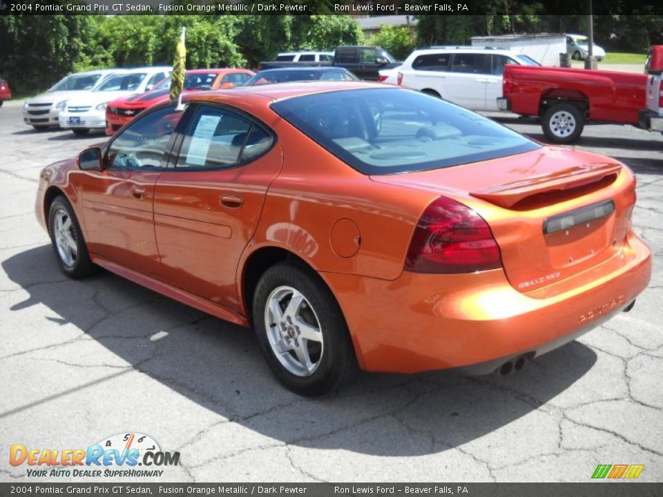 2004 Pontiac Grand Prix GT Sedan Fusion Orange Metallic / Dark Pewter Photo #4