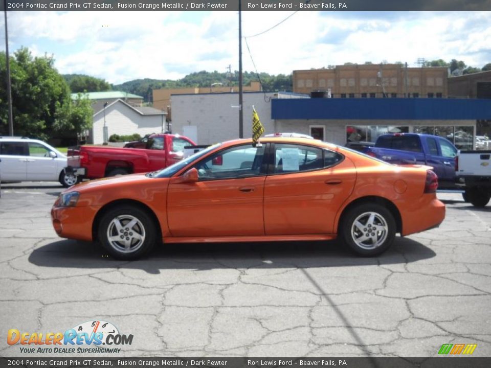 2004 Pontiac Grand Prix GT Sedan Fusion Orange Metallic / Dark Pewter Photo #5